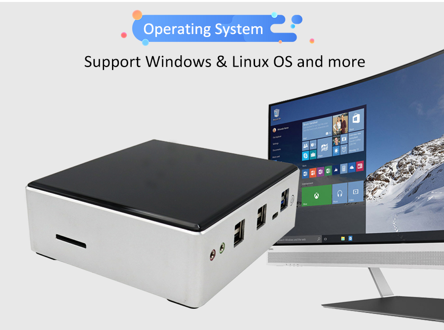 Intel Mini PC, Egsmtpc Small Fan Computer V310 with 8TH GEN Core i5-8250U, Windows 10 Pro(图20)