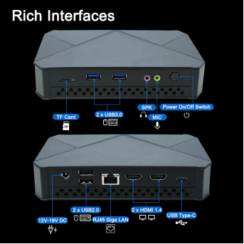 Higher performance in the same configuration, VX3-J4125 mini computer evaluation(图3)