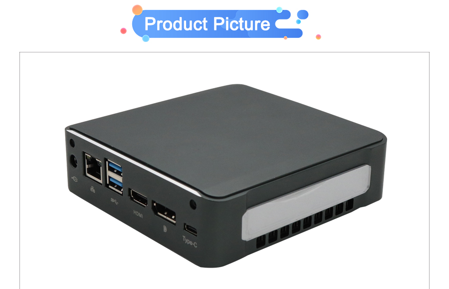 EGSMTPC 8th Gen Mini PC Intel i5-10210/i7-10510U  NUC Computer 2*DDR4 M.2 NVMe Win 10 Pro 4K(图5)