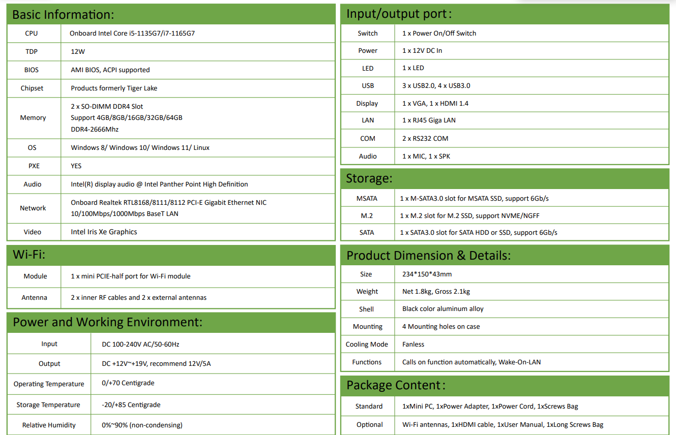 GK-1135G7 EGSMTPC Fanless Industrial Computer Support VGA + HDMI 1.4 dual display output synchronou(图4) GK-1135G7 EGSMTPC Fanless Industrial Computer Support VGA + HDMI 1.4 dual display output synchronou(图4)