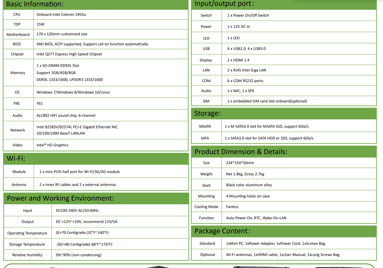 GK-2955UL EGSMTPC Fanless Industrial Computer with 2xLAN, 2xHDMI(图4) GK-2955UL EGSMTPC Fanless Industrial Computer with 2xLAN, 2xHDMI(图4)
